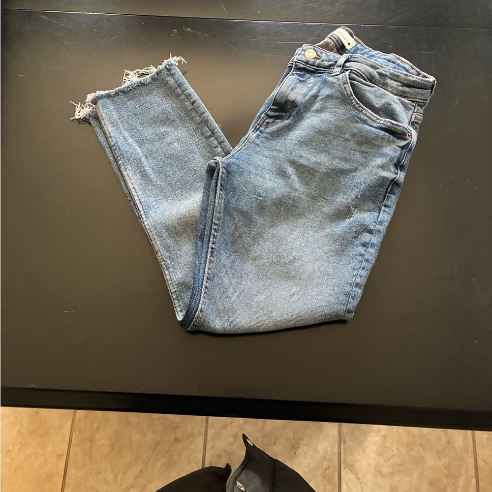 Zara Light Blue Cropped Women's Jeans l 8